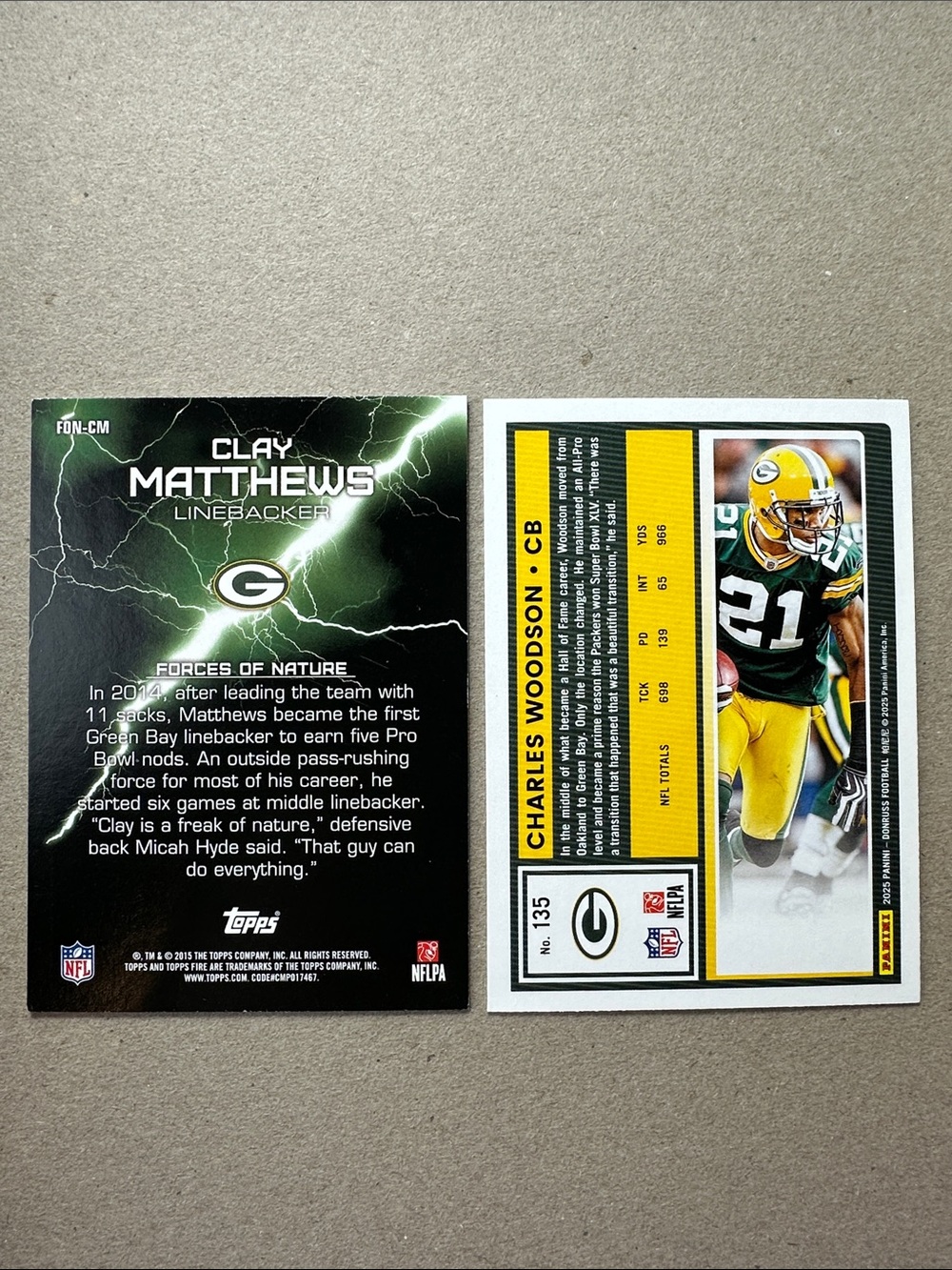 Aaron Rodgers Packers w/ Clay Matthews/Jordy Nelson/Charles Woodson lot of 13 - Picture 13 of 15